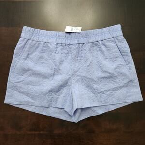 NWT J. Crew Factory Jacquard Periwinkle Shorts Size 6